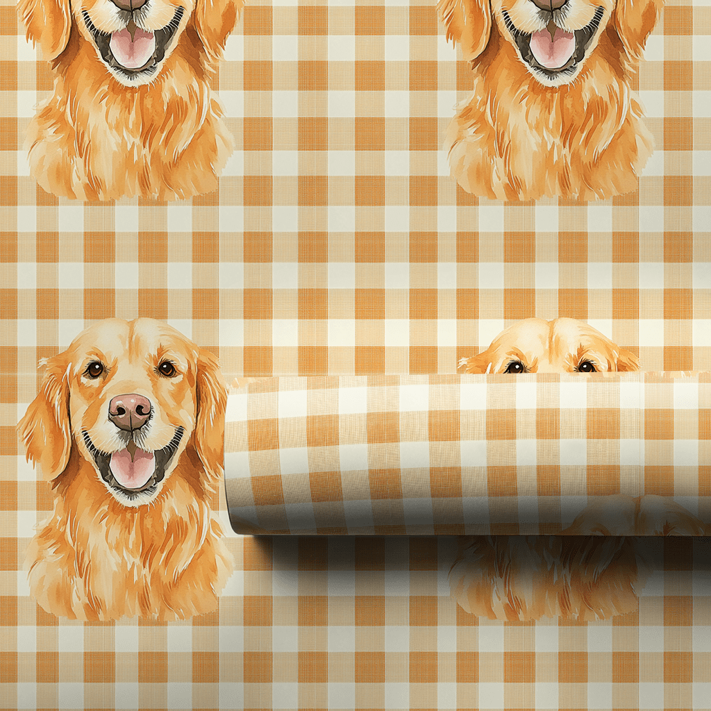 Golden Hour Fetch - Wrapping Paper - Aspen & Arlo
