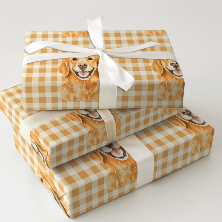 Golden Hour Fetch - Wrapping Paper - Aspen & Arlo