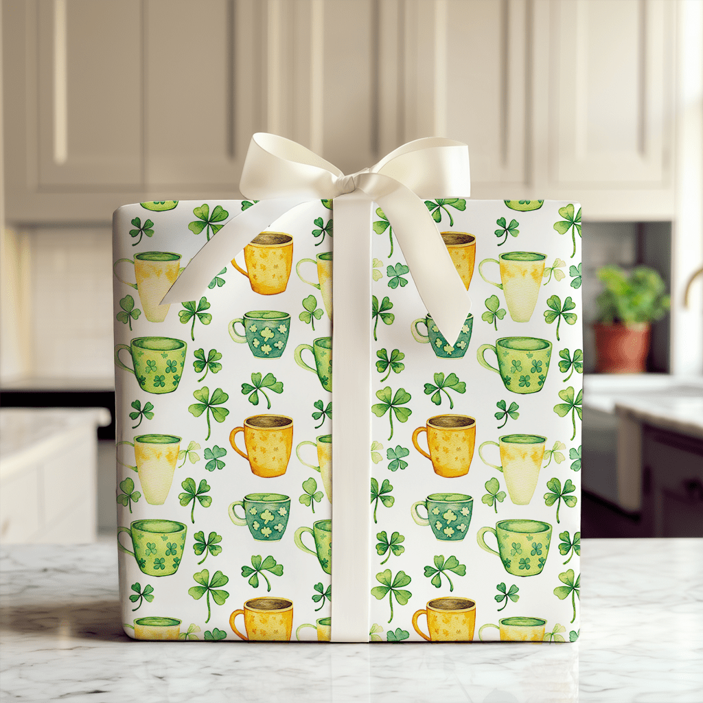 Lattes of Luck - Wrapping Paper - Aspen & Arlo