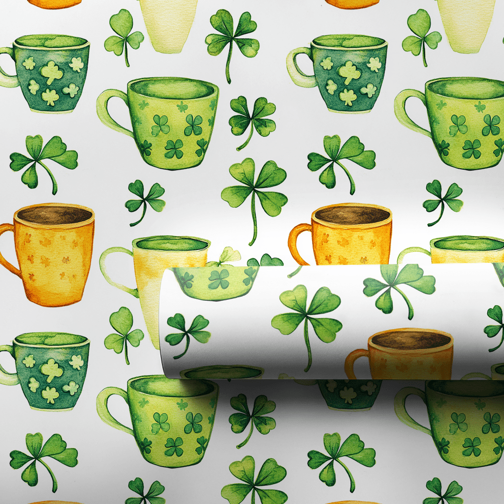 Lattes of Luck - Wrapping Paper - Aspen & Arlo