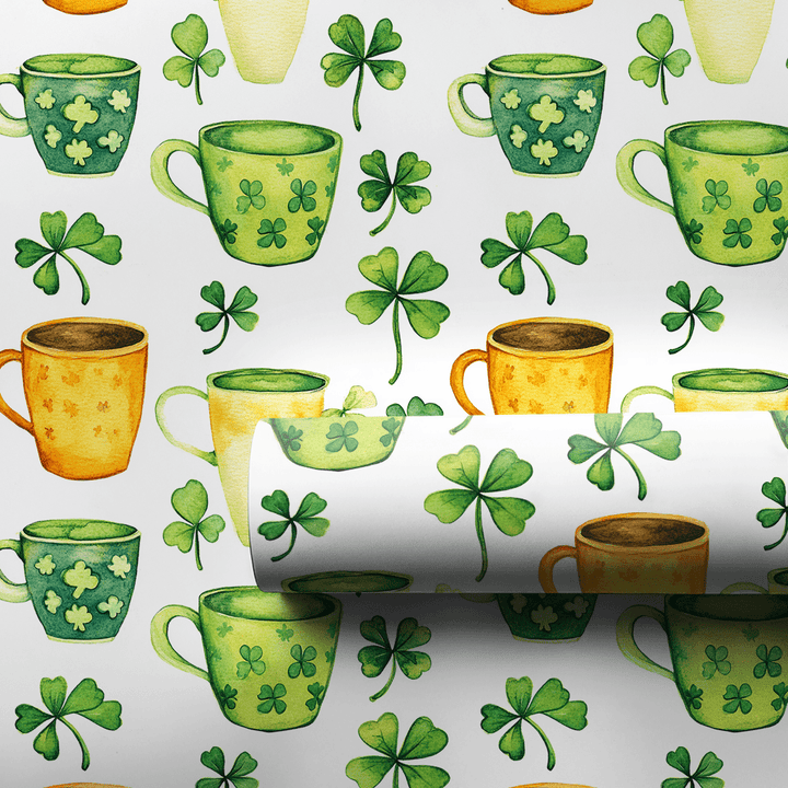 Lattes of Luck - Wrapping Paper - Aspen & Arlo