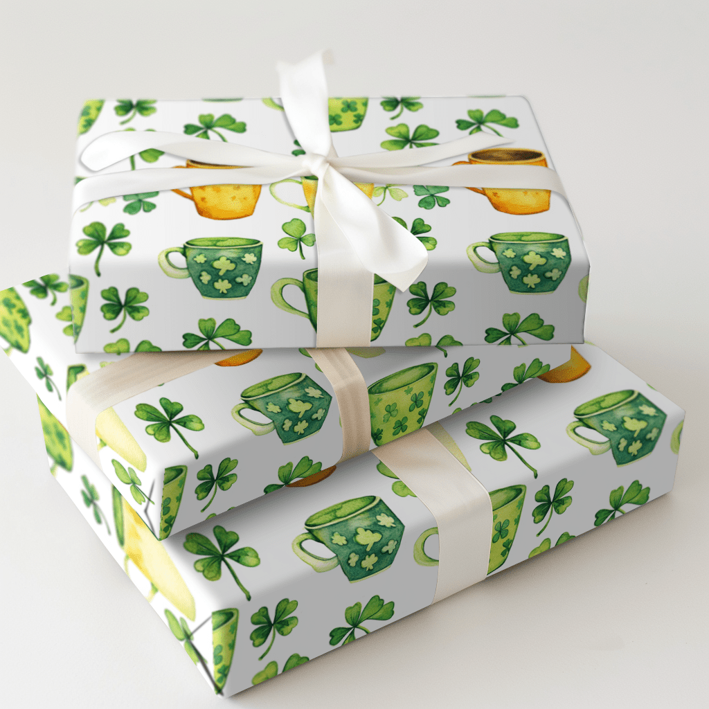 Lattes of Luck - Wrapping Paper - Aspen & Arlo