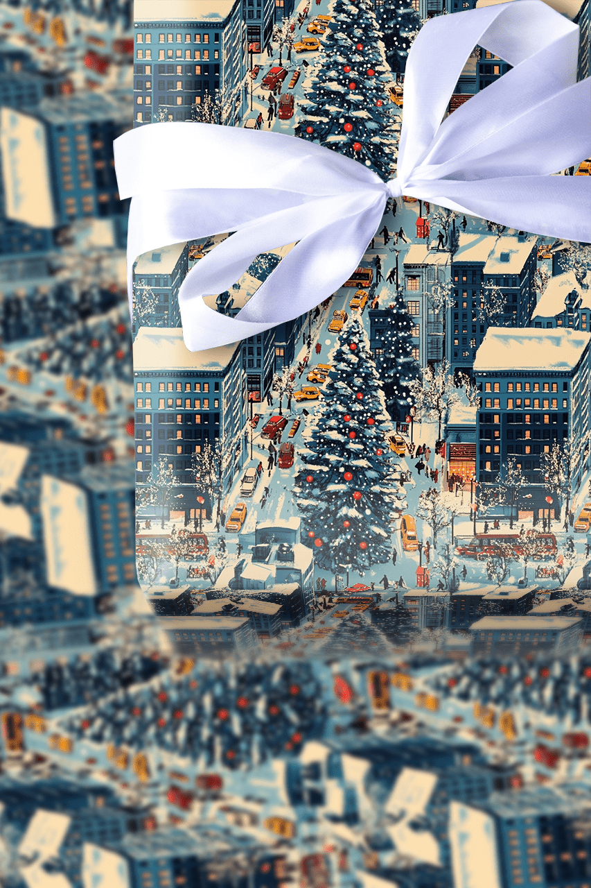 A Festive Fifth Ave - Wrapping Paper - Aspen & Arlo