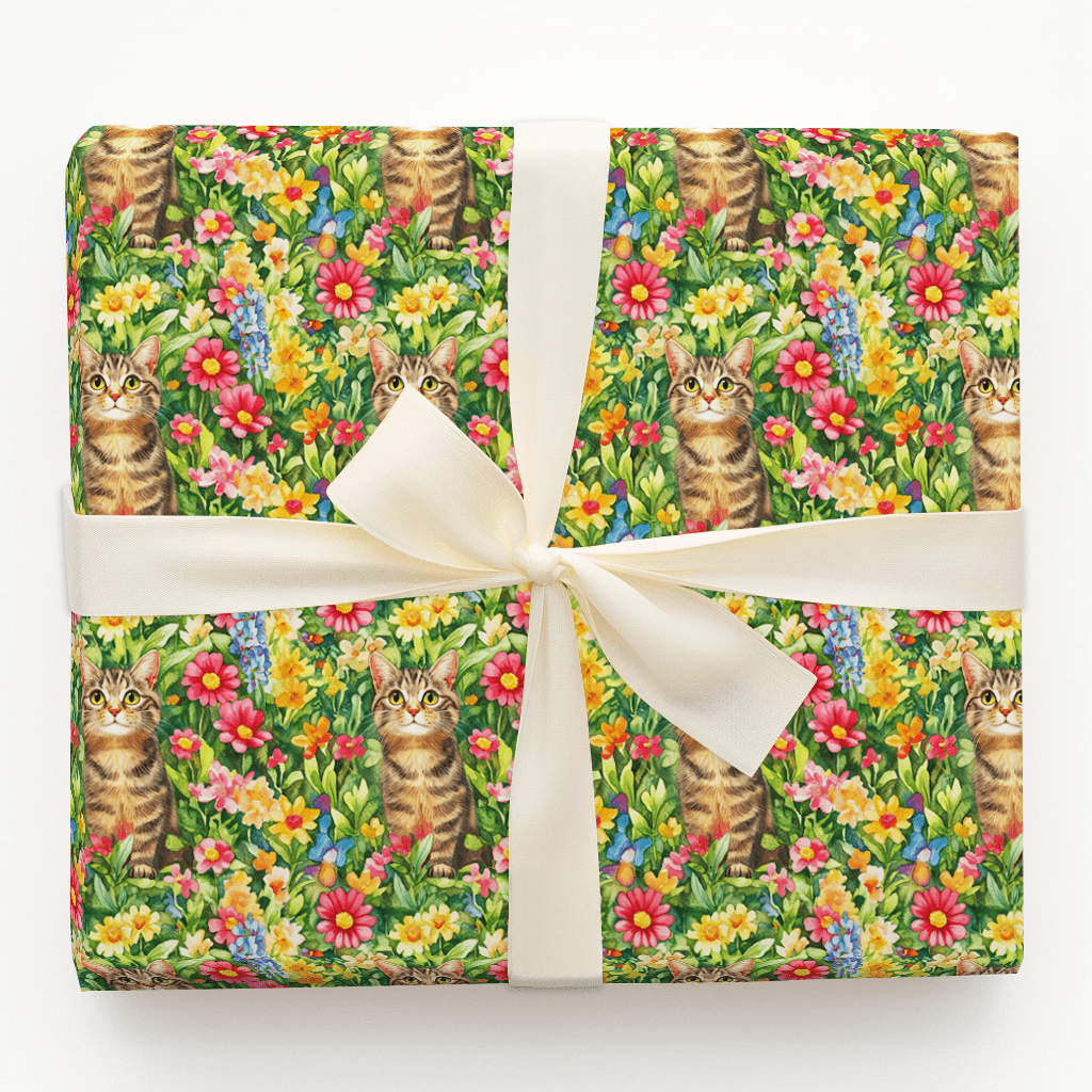 Garden Day with the American Wirehair - Wrapping Paper - Aspen & Arlo
