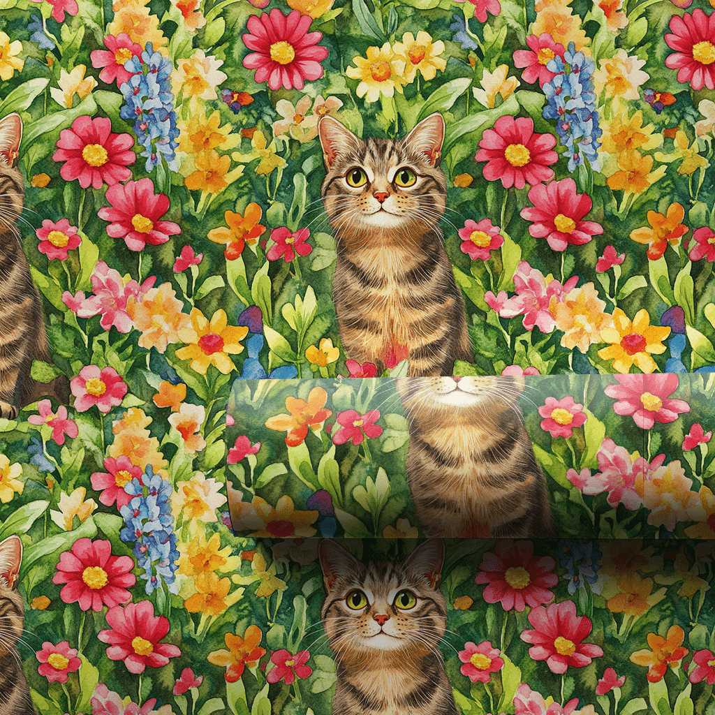 Garden Day with the American Wirehair - Wrapping Paper - Aspen & Arlo