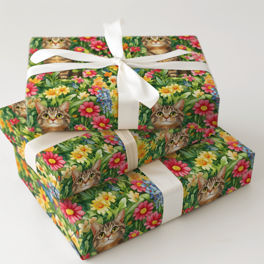 Garden Day with the American Wirehair - Wrapping Paper - Aspen & Arlo