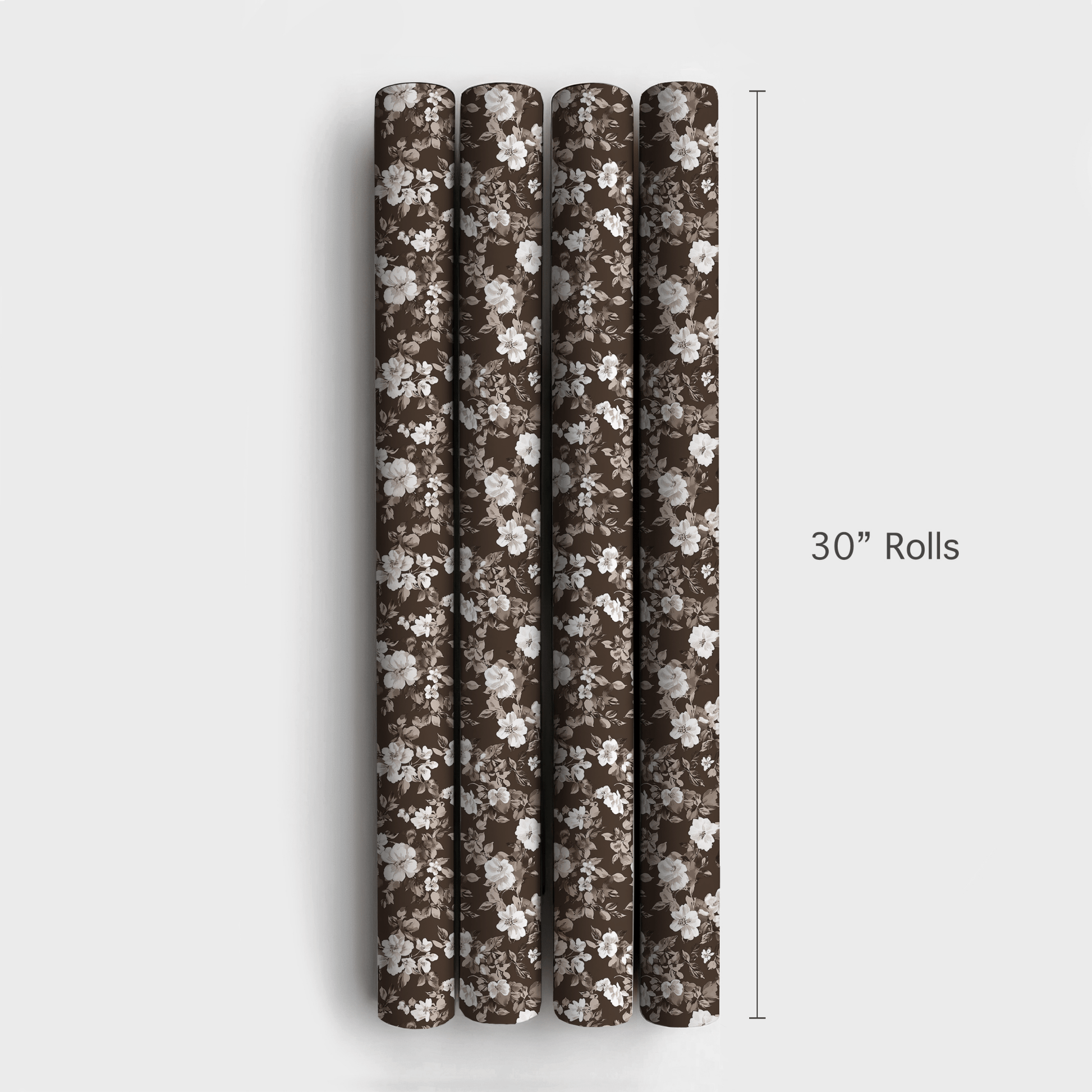 Espresso Flower - Wrapping Paper - Aspen & Arlo