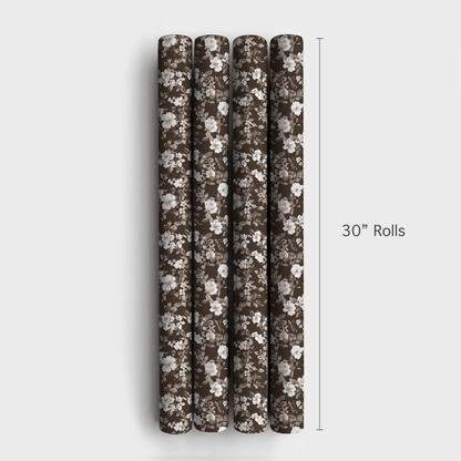 Espresso Flower - Wrapping Paper - Aspen & Arlo