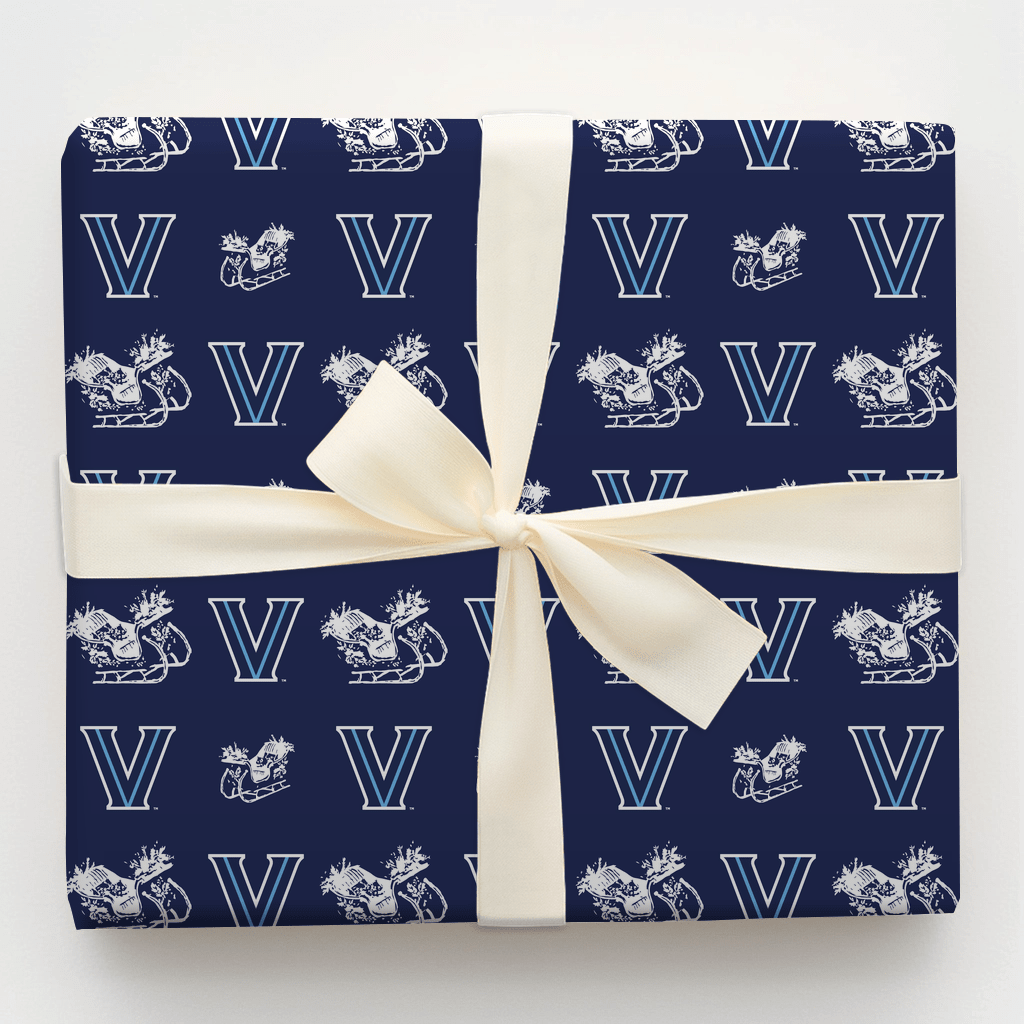 Sleigh Villanova - Wrapping Paper - Aspen & Arlo