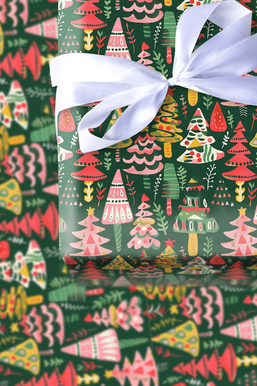 Christmas Drawing - Wrapping Paper - Aspen & Arlo