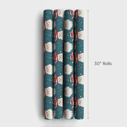 Shiverin' Santa - Wrapping Paper - Aspen & Arlo
