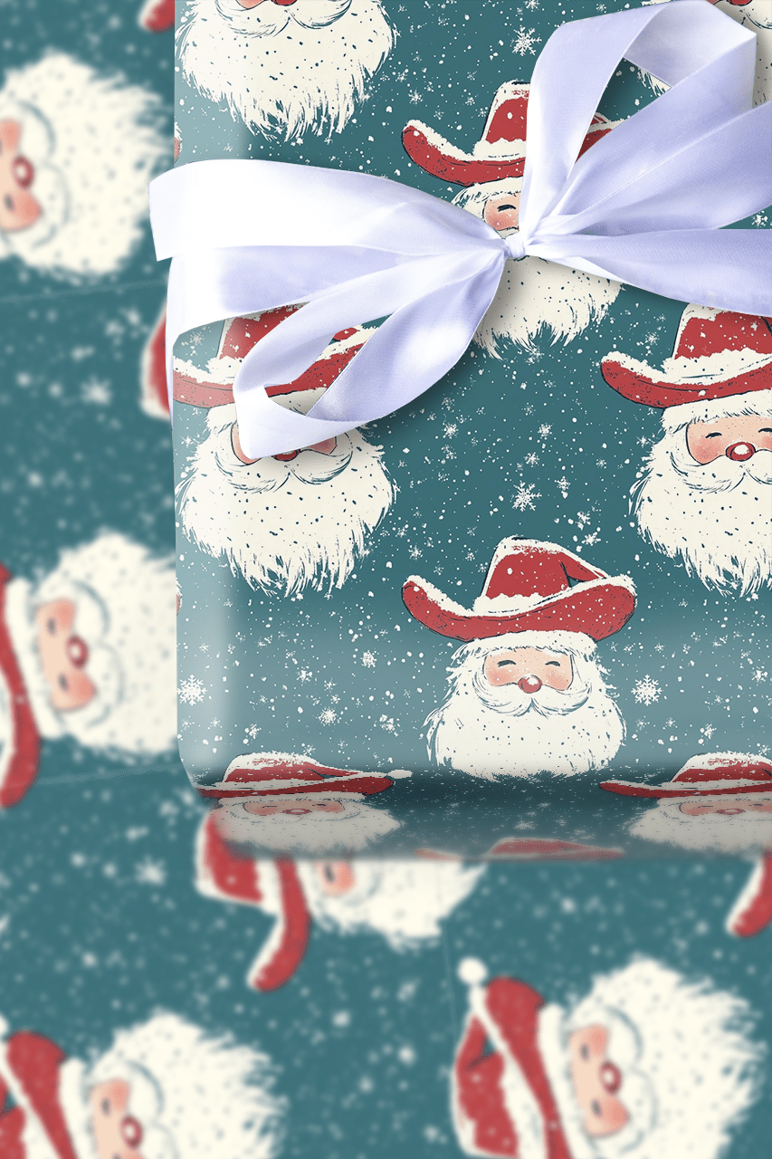 Shiverin' Santa - Wrapping Paper - Aspen & Arlo