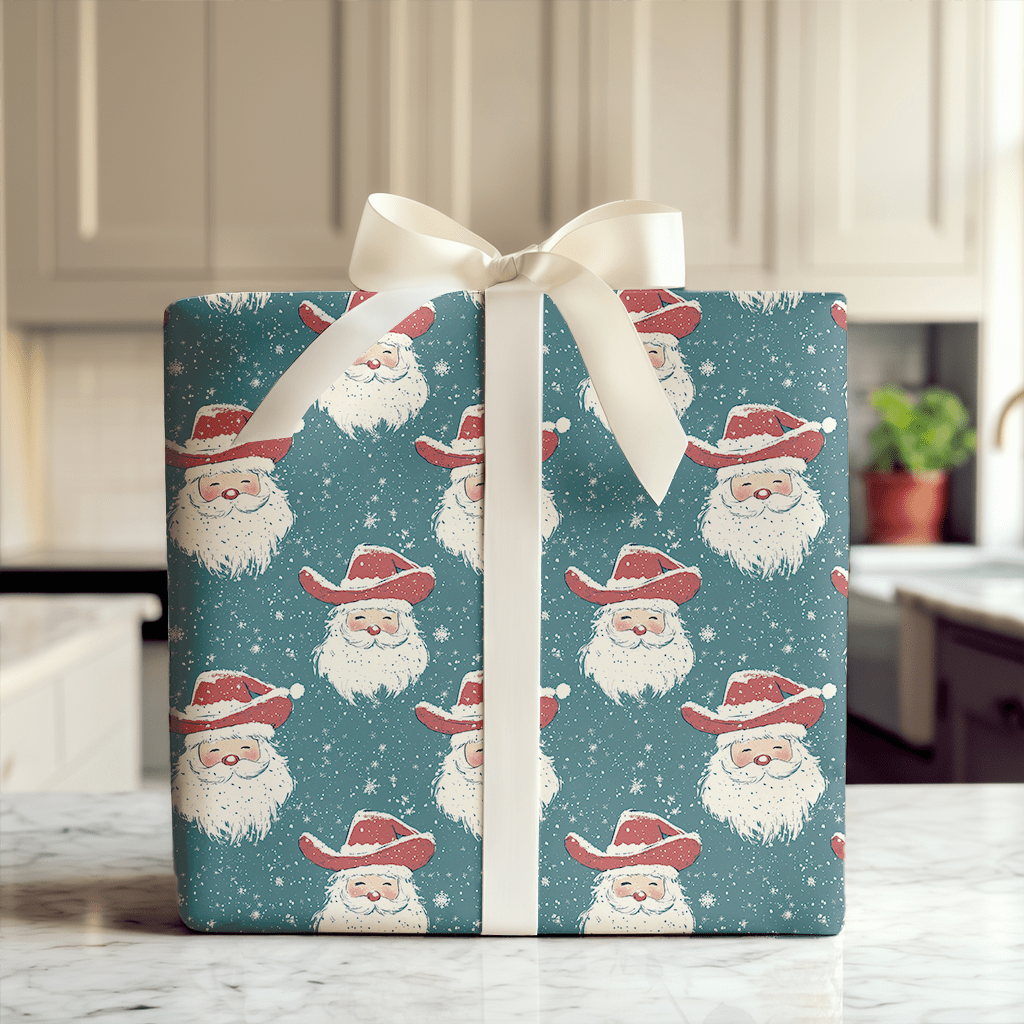 Shiverin' Santa - Wrapping Paper - Aspen & Arlo