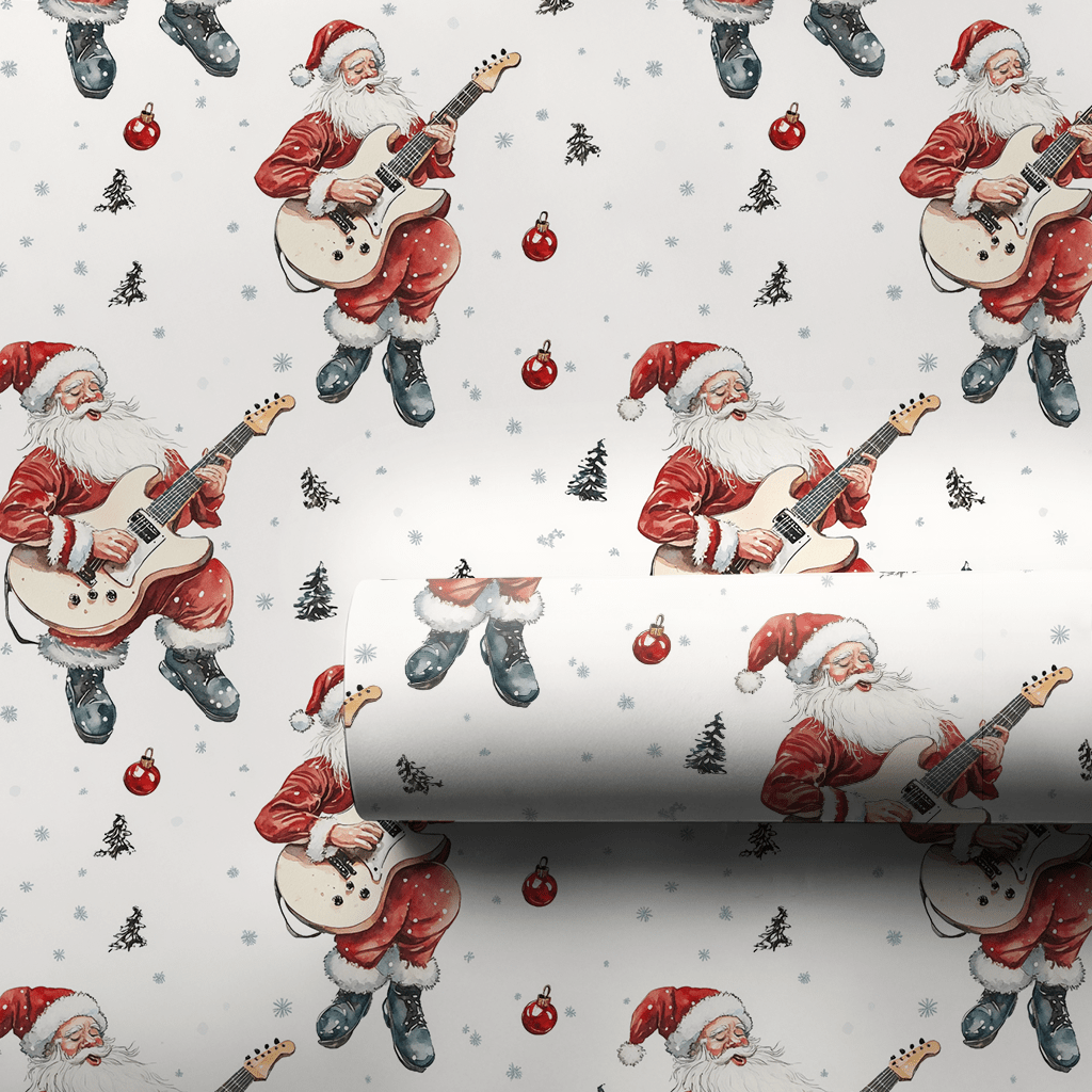 String Sleigh Santa - Wrapping Paper - Aspen & Arlo