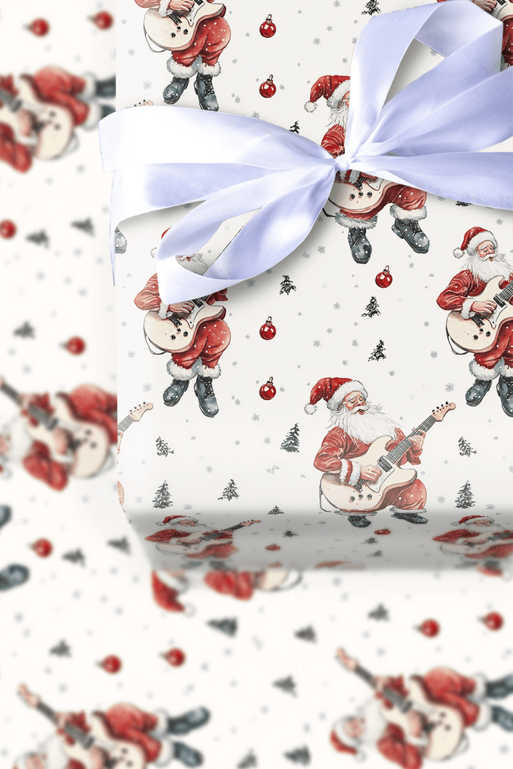 String Sleigh Santa - Wrapping Paper - Aspen & Arlo