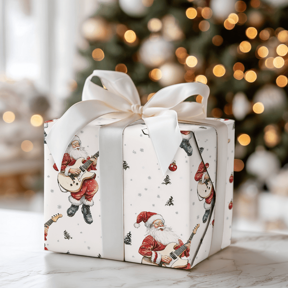 String Sleigh Santa - Wrapping Paper - Aspen & Arlo