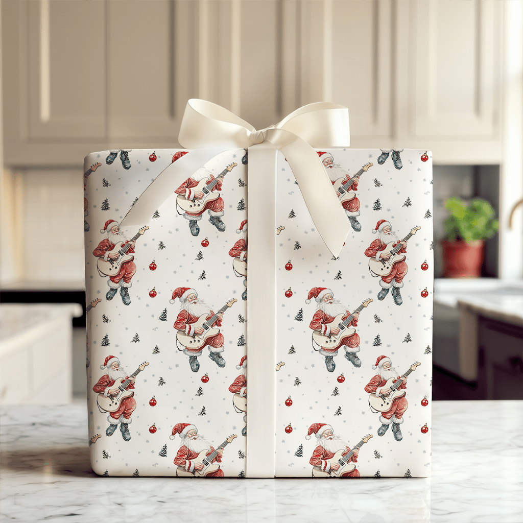 String Sleigh Santa - Wrapping Paper - Aspen & Arlo