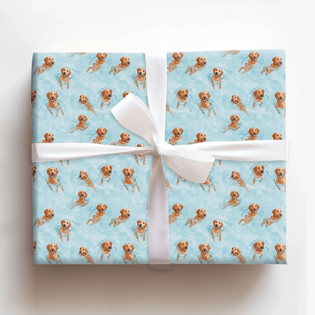 Pool Day with the Vizslas - Wrapping Paper - Aspen & Arlo