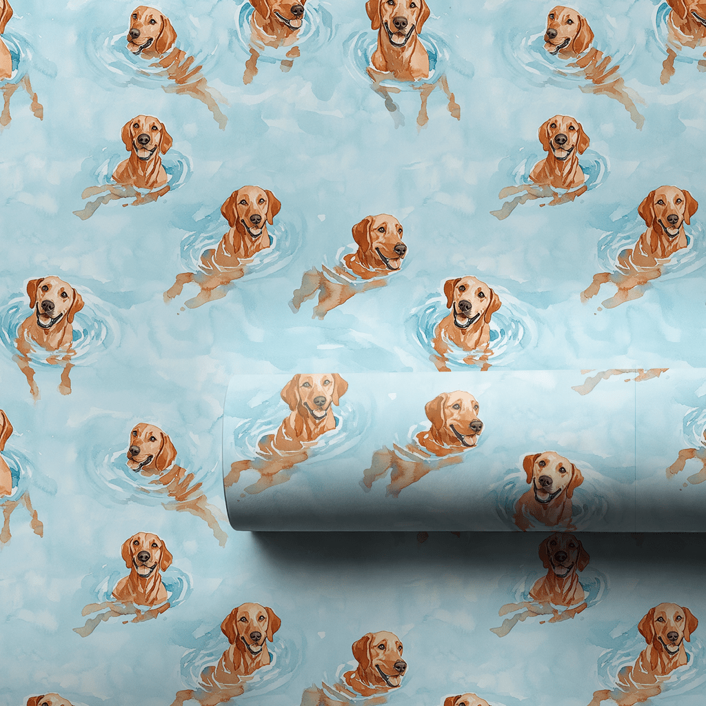 Pool Day with the Vizslas - Wrapping Paper - Aspen & Arlo