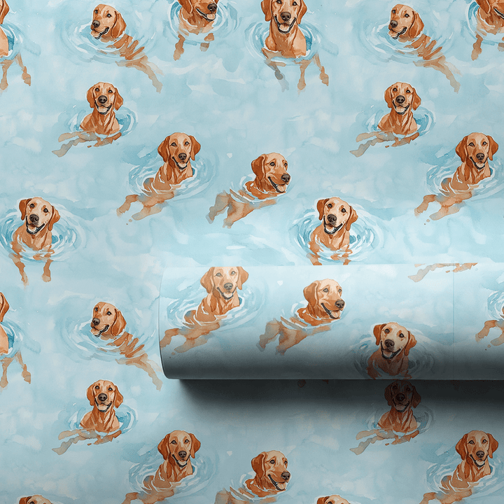 Pool Day with the Vizslas - Wrapping Paper - Aspen & Arlo