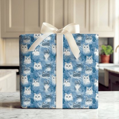 Snow Whiskers - Wrapping Paper - Aspen & Arlo