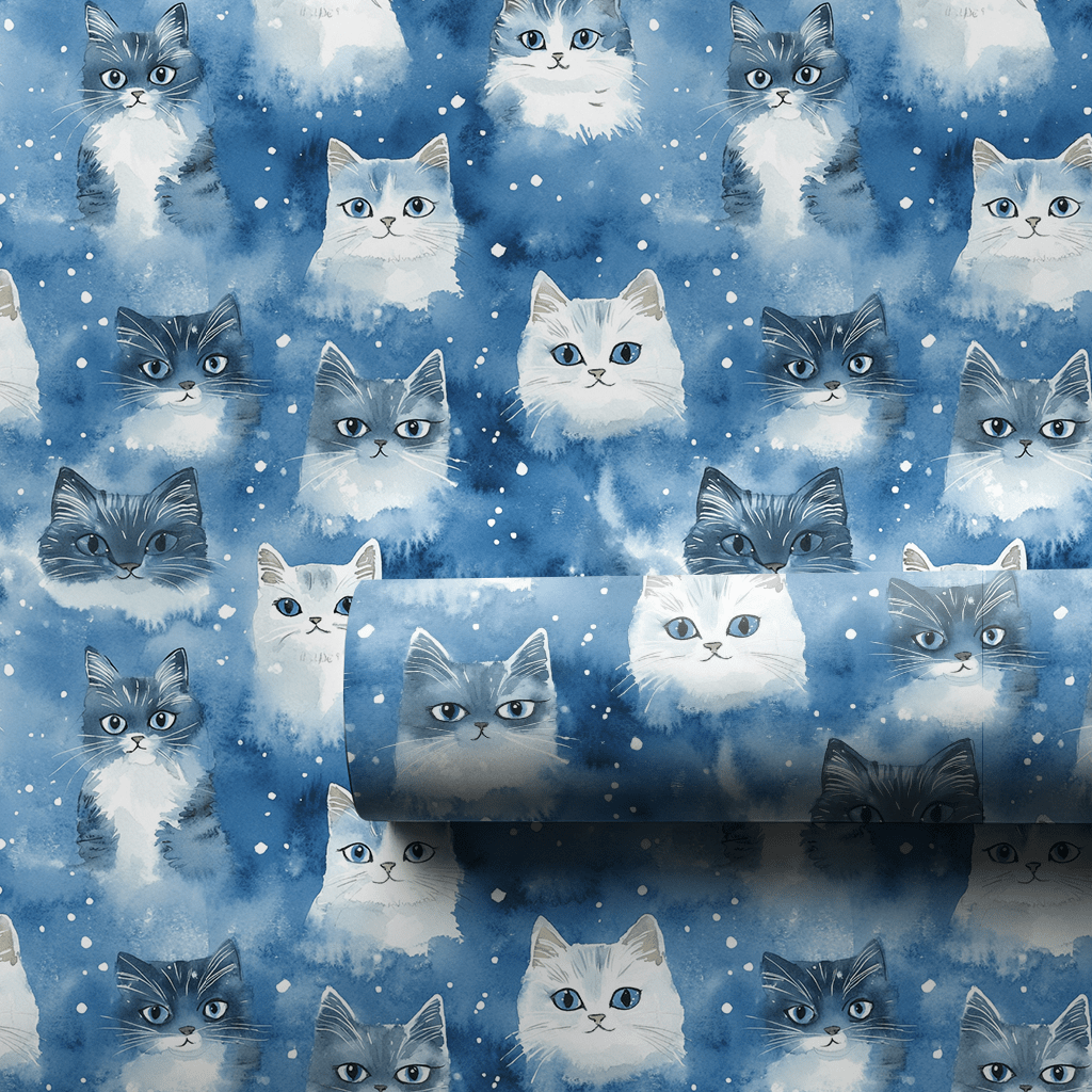 Snow Whiskers - Wrapping Paper - Aspen & Arlo