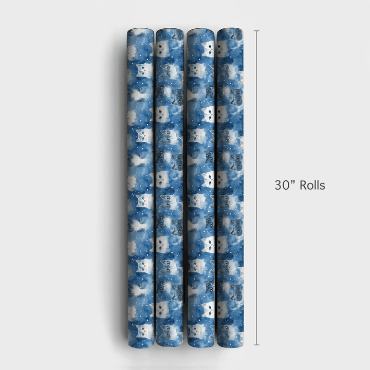 Snow Whiskers - Wrapping Paper - Aspen & Arlo