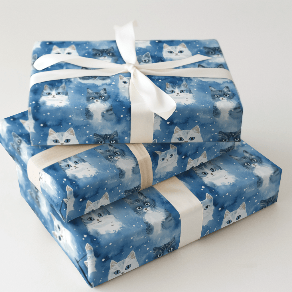 Snow Whiskers - Wrapping Paper - Aspen & Arlo