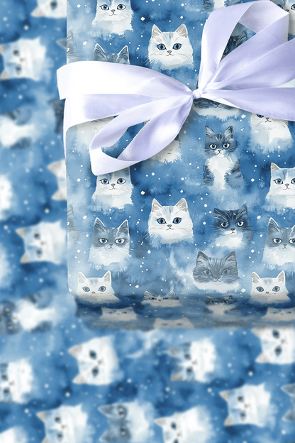 Snow Whiskers - Wrapping Paper - Aspen & Arlo