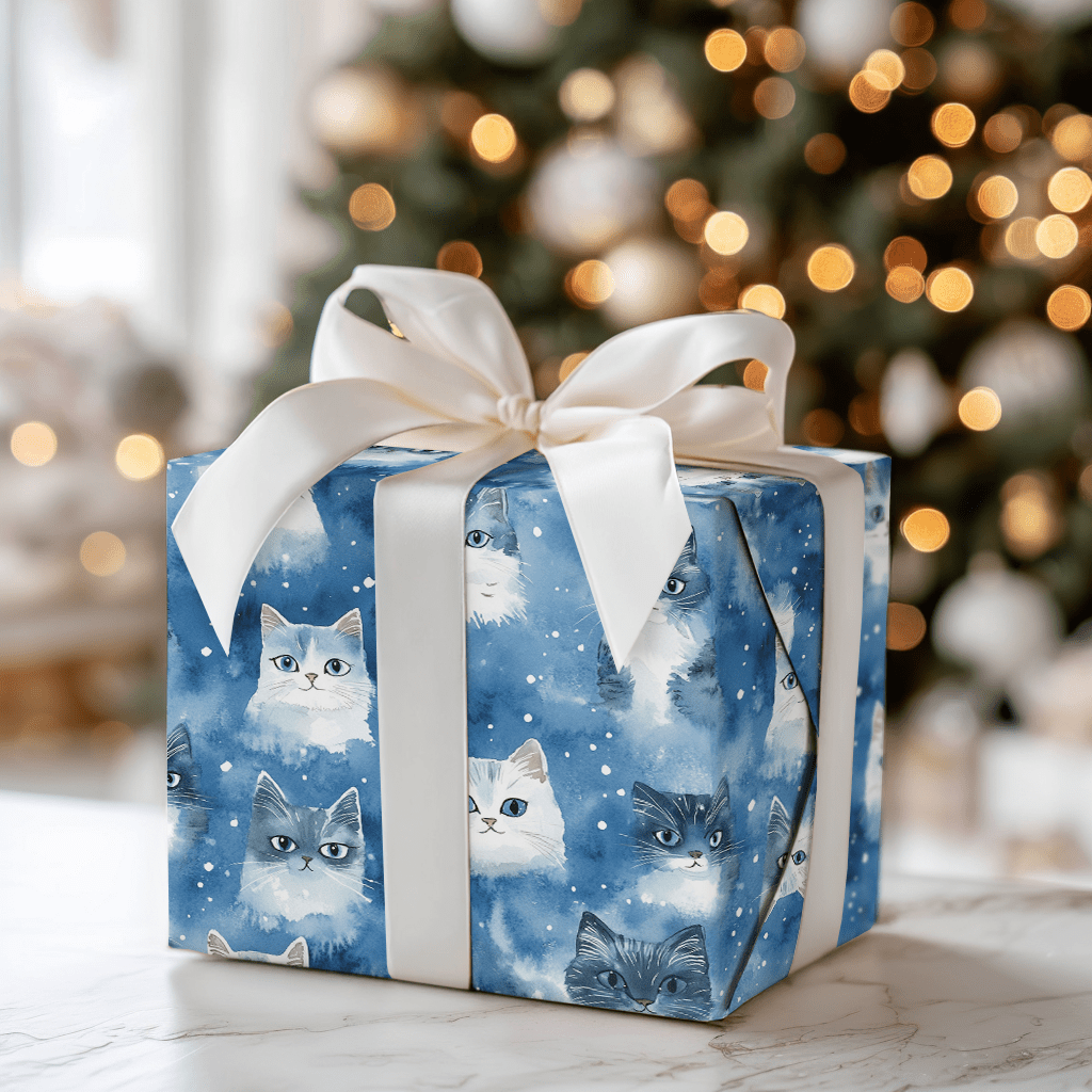 Snow Whiskers - Wrapping Paper - Aspen & Arlo