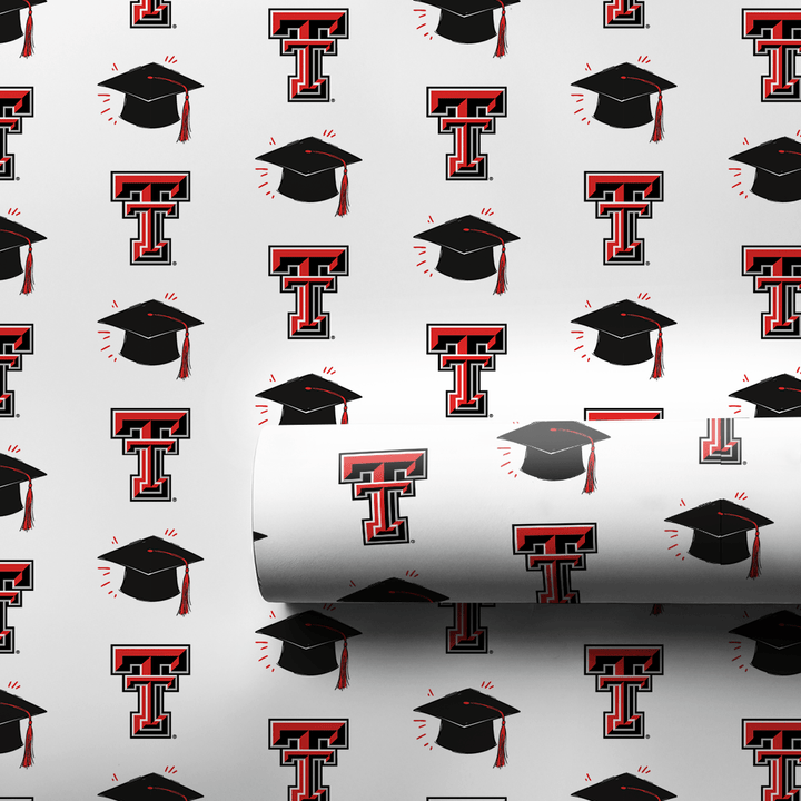 Hats off to the Texas Tech Grad - Wrapping Paper - Aspen & Arlo