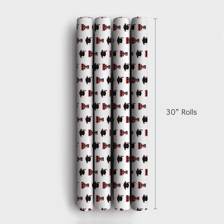 Hats off to the Texas Tech Grad - Wrapping Paper - Aspen & Arlo