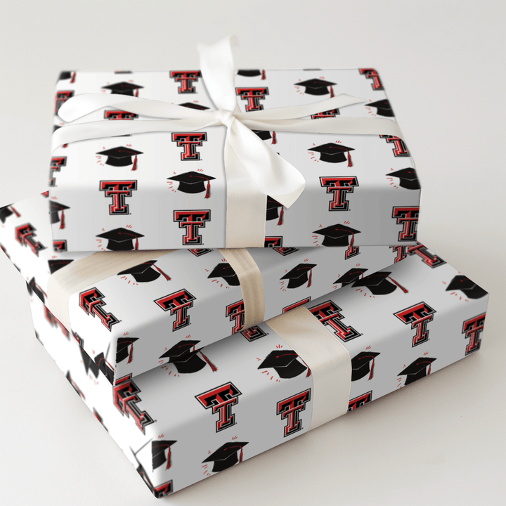 Hats off to the Texas Tech Grad - Wrapping Paper - Aspen & Arlo