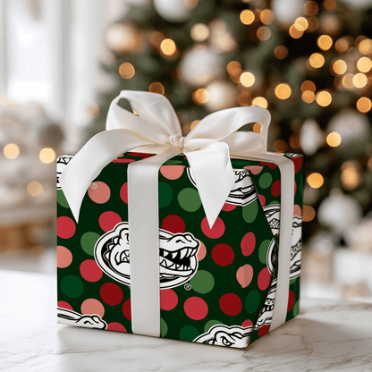 Gator Christmas Dots - Wrapping Paper - Aspen & Arlo