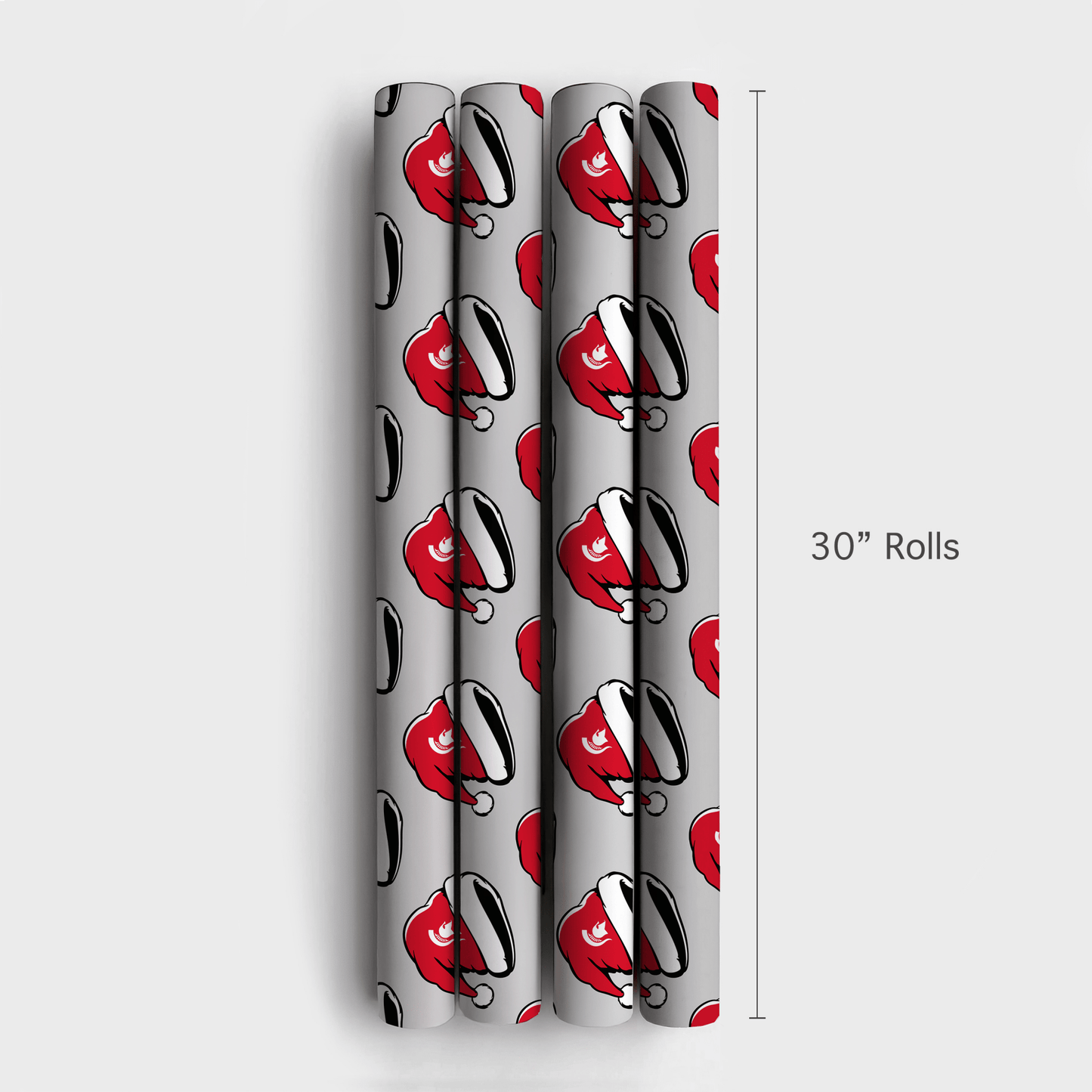 Spartan Santa Hat - Wrapping Paper - Aspen & Arlo