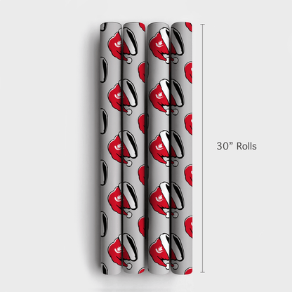 Spartan Santa Hat - Wrapping Paper - Aspen & Arlo