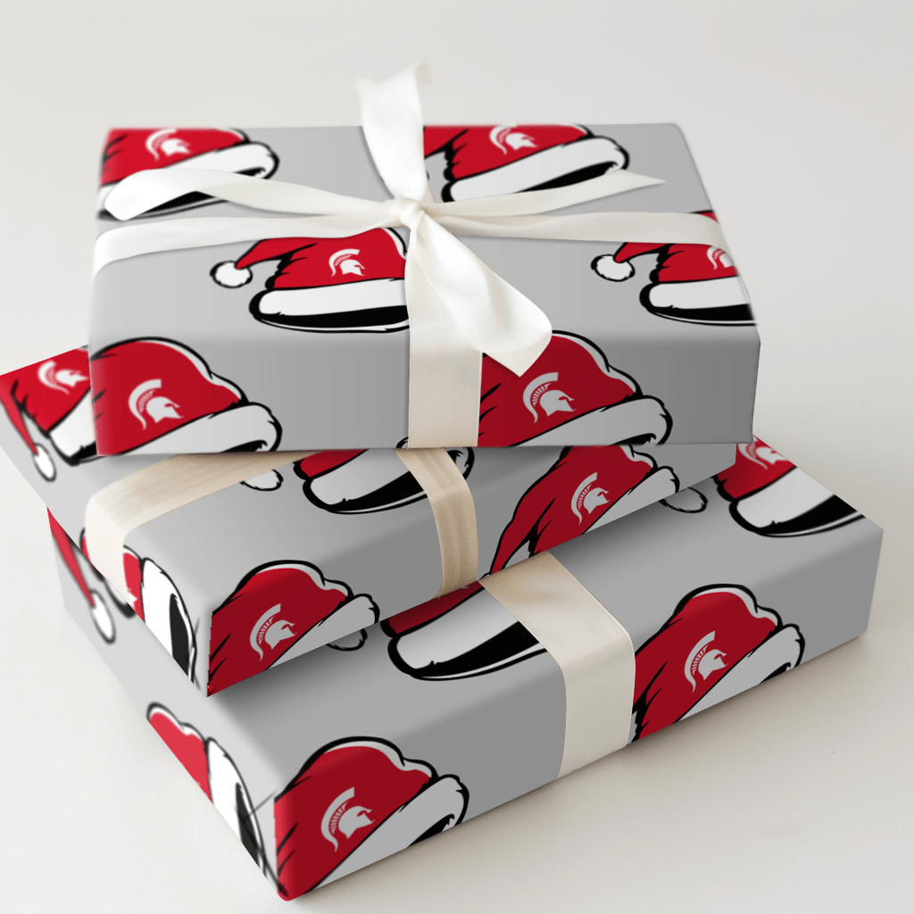 Spartan Santa Hat - Wrapping Paper - Aspen & Arlo