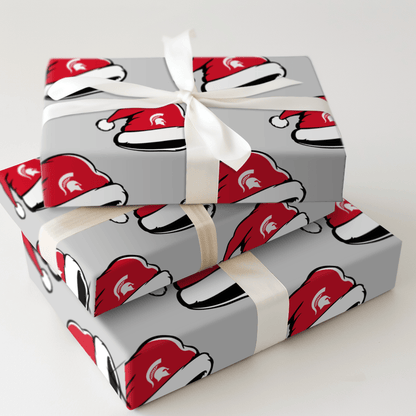 Spartan Santa Hat - Wrapping Paper - Aspen & Arlo