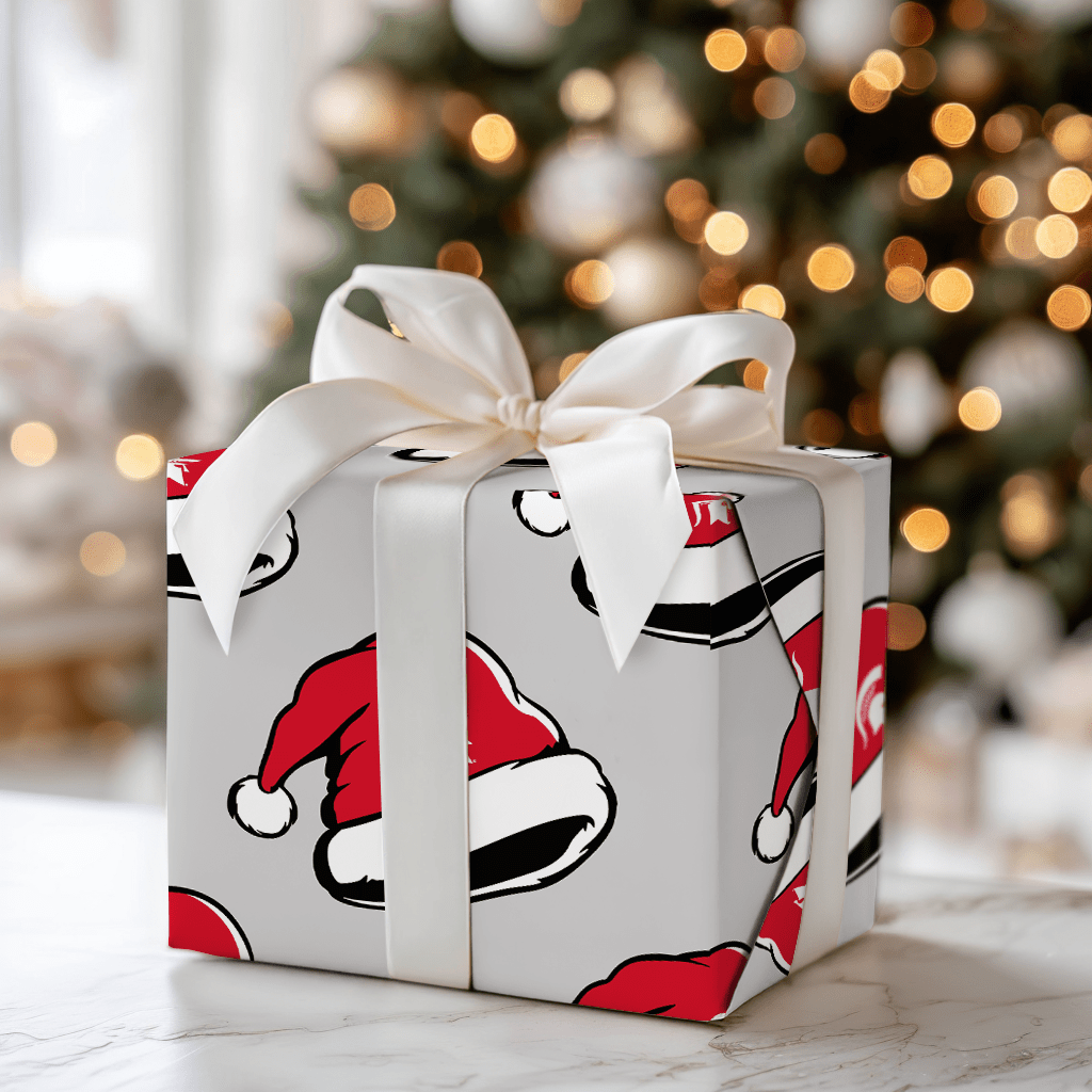 Spartan Santa Hat - Wrapping Paper - Aspen & Arlo
