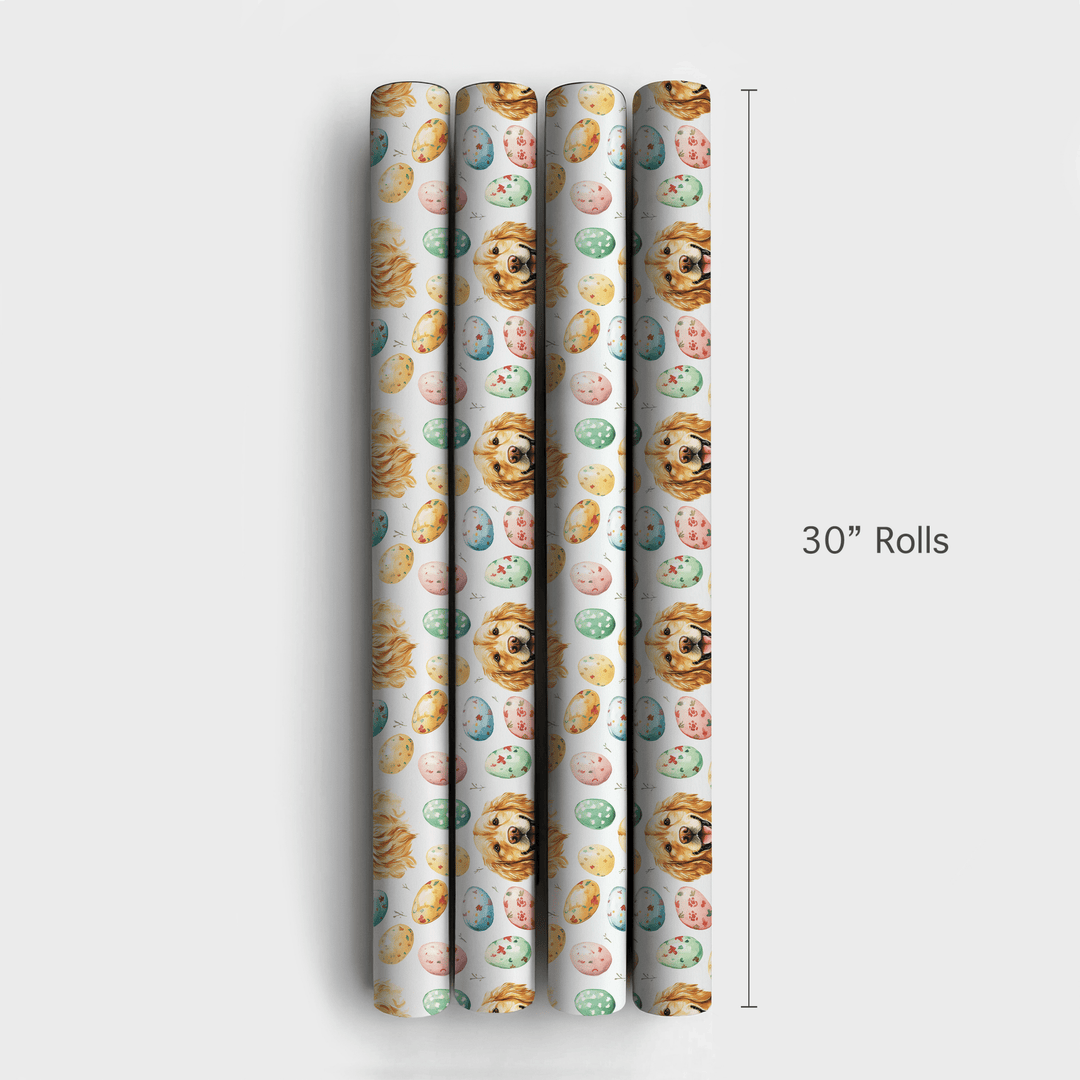 Easter Eggs with the Golden Retriever - Wrapping Paper - Aspen & Arlo