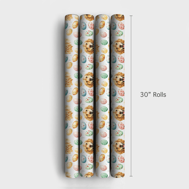 Easter Eggs with the Golden Retriever - Wrapping Paper - Aspen & Arlo