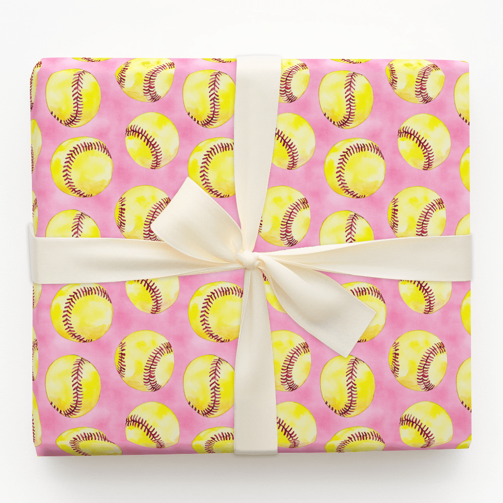 Fastballs and Fairytales - Wrapping Paper - Aspen & Arlo