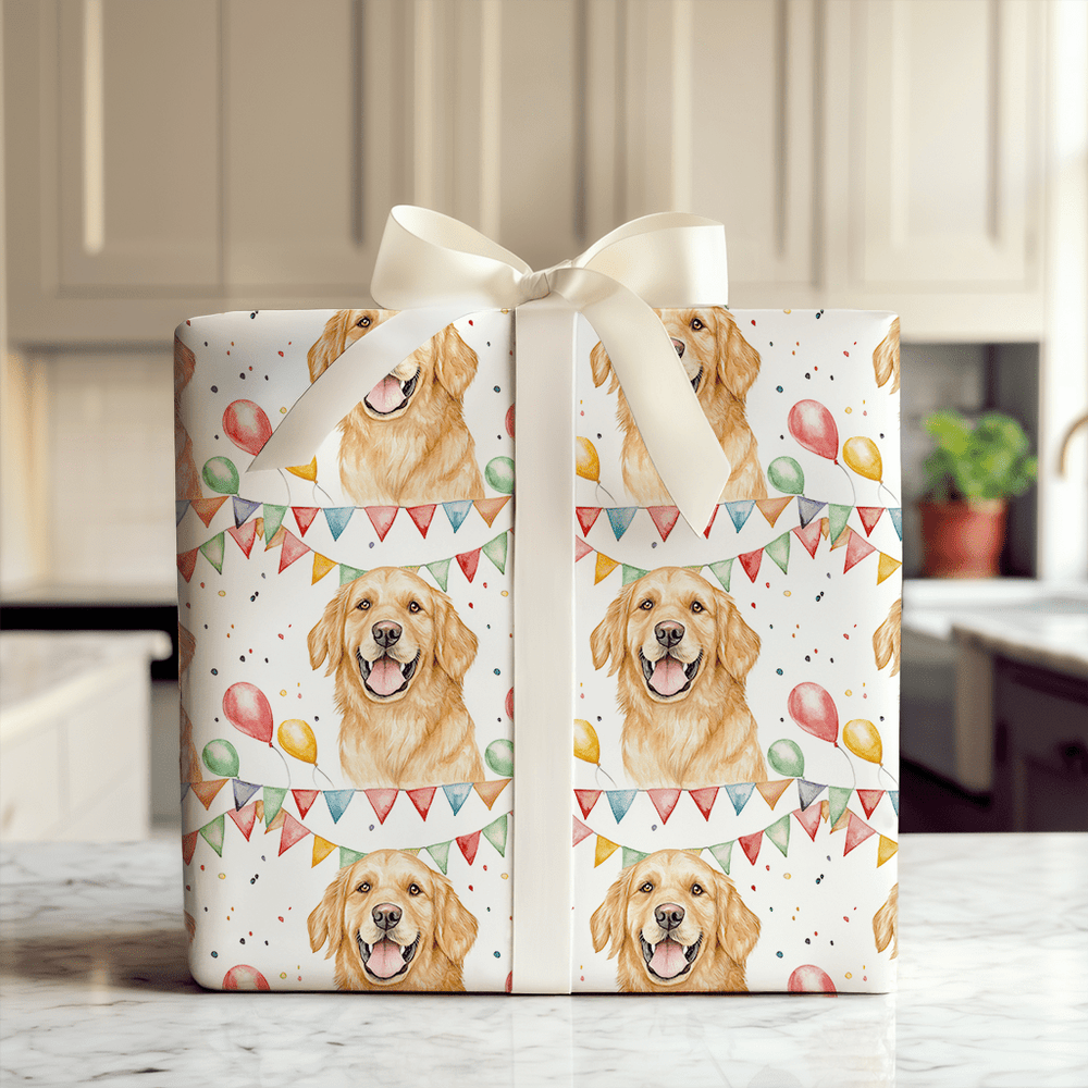 Retriever of All Things Fun - Wrapping Paper - Aspen & Arlo