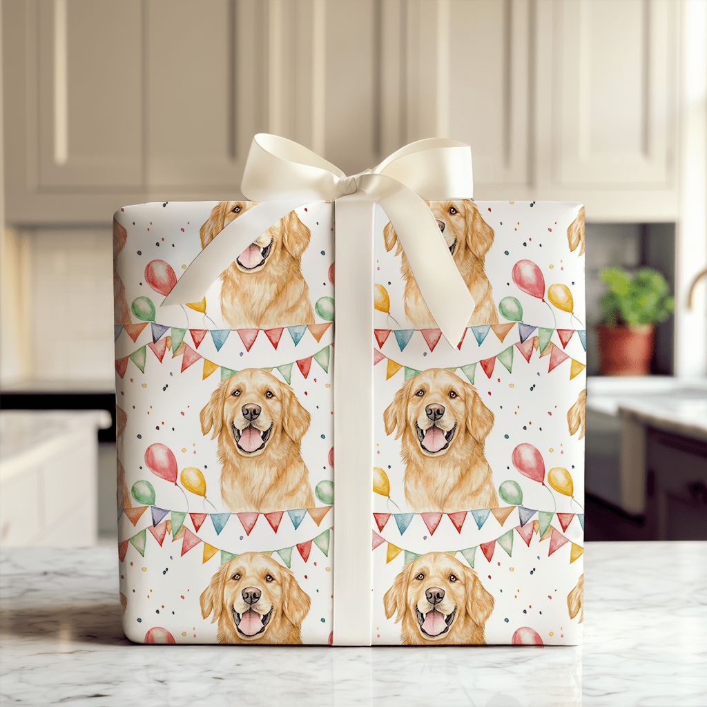 Retriever of All Things Fun - Wrapping Paper - Aspen & Arlo