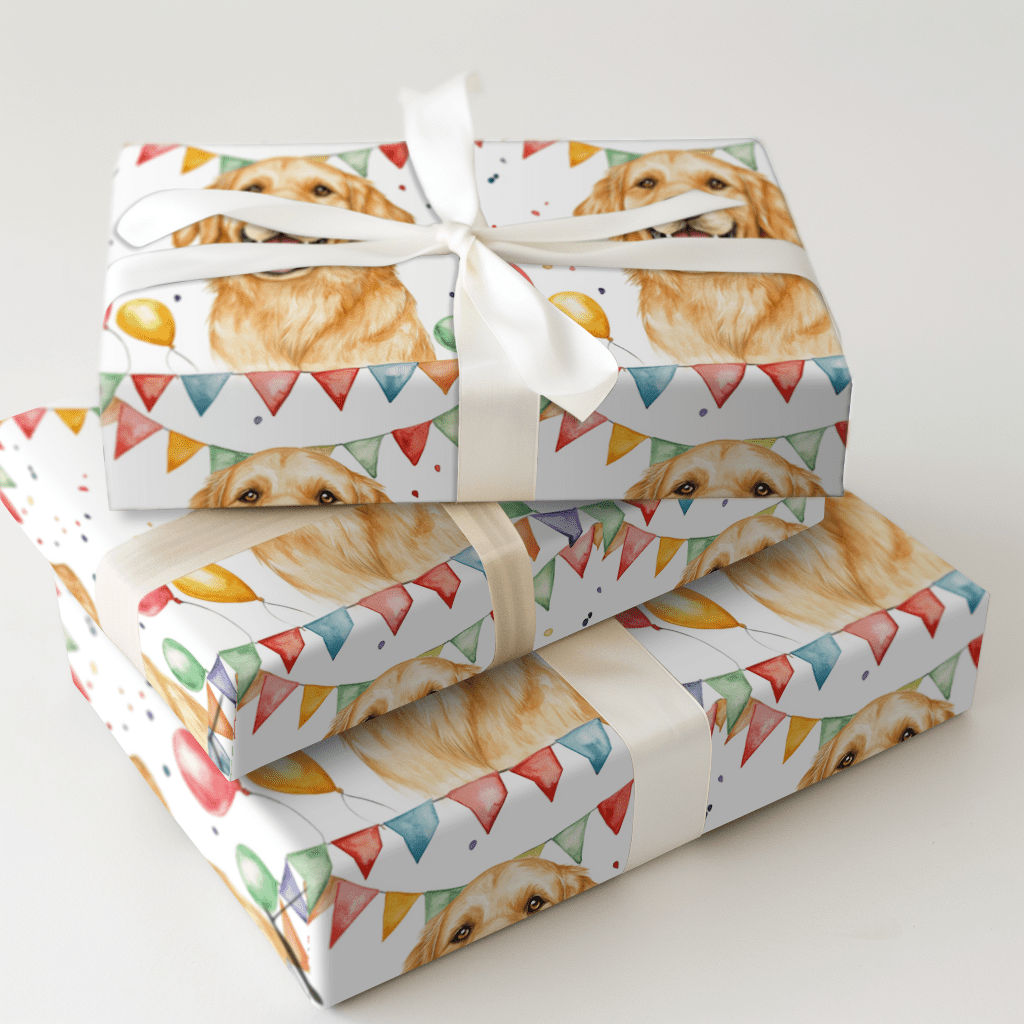 Retriever of All Things Fun - Wrapping Paper - Aspen & Arlo