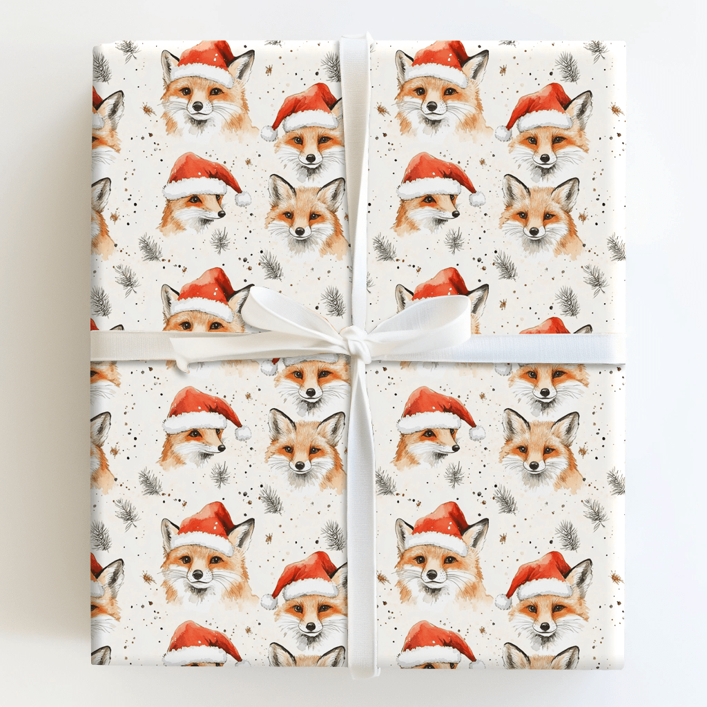 Yule Fox - Wrapping Paper - Aspen & Arlo