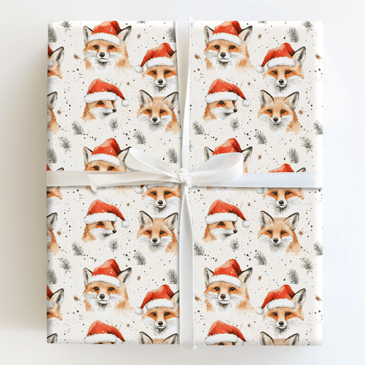 Yule Fox - Wrapping Paper - Aspen & Arlo