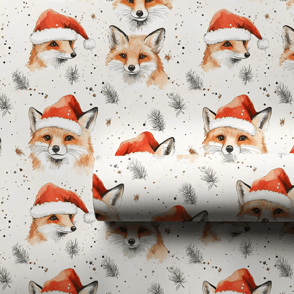 Yule Fox - Wrapping Paper - Aspen & Arlo