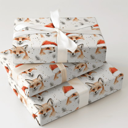 Yule Fox - Wrapping Paper - Aspen & Arlo