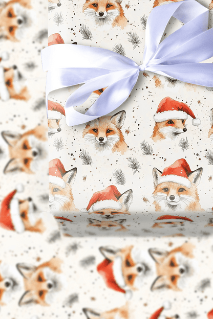 Yule Fox - Wrapping Paper - Aspen & Arlo